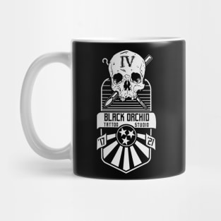 Black orchid anniversary Mug